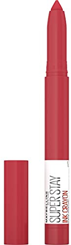 Maybelline New York SuperStay Ink Crayon Matte Longwear Lipstick Makeup, Long Lasting Matte Lipstick With Built-in Sharpener, Work For It, 0.04 oz