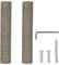 Pinkgarden Ersatz-Kratzbaum für Katzen, Sisal, 40 cm, 2 Stück M8 Ersatz-Kratzbaumteile für die Renovierung, Weiß, inklusive Schrauben (Grau)
