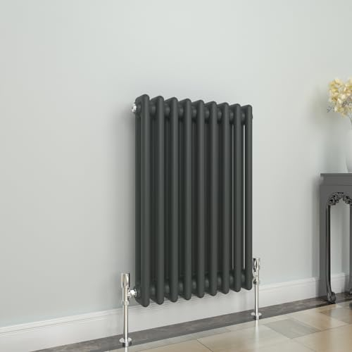GY Bath Horizontal Radiator Traditional 2 Column Anthracite Designer 600x425mm Modern Cast Iron Style Central Heating Rads