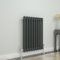 GY Bath Horizontal Radiator Traditional 2 Column Anthracite Designer 600x425mm Modern Cast Iron Style Central Heating Rads