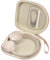 Kopfhörertasche kompatibel mit Sony WH-CH520 Wireless Headphones Bluetooth On-Ear Headset mit Mikrofon, Over Ear Noise Cancelling Kopfhörertasche für USB-Kabel für die Arbeit- Beige (nur Box)
