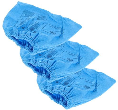 vhbw 3x Filtre textile compatible avec Parkside PWD 12 A1, 20 A1 aspirateur sec et humide - Sac filtrant, lavable bleu