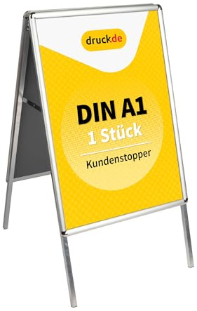 A1 Kundenstopper Aufsteller - 1 Stück - doppelseitige Werbetafel