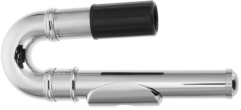 WESIEVYA Flute Mouthpiece Curved Headjoint Replacement with Sturdy Metal Tube for Wind Instrument Use