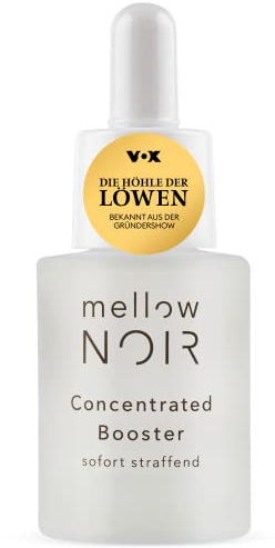 mellow NOIR Concentrated Booster 15ml | SOFORT STRAFFEND | Hyaluron Gesichtsserum | Augenserum | Serum zur Augenpflege & Gesichtspflege | Vegan | zertifizierte Naturkosmetik