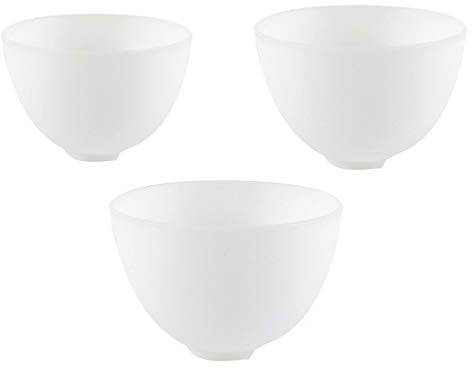 COHEALI Plastic Facial Mask Mixing Bowls 3Pcs Silicone DIY Facial Cream Mixing Bowl Silicone Cosmetic Mixing Bowl Face Liquid Powder Mixing Bowls