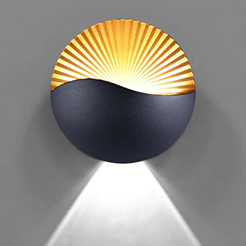 KAWELL 12W Creativo Moderno Lampada da Parete a LED Su e Giù Lampada da Parete a LED in Alluminio Impermeabile IP65 Camera da Letto per Interni Bagno Scala Soggiorno Portico Corridoio