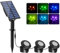 T-SUN Solar Teichbeleuchtung RGB Solar Unterwasserstrahler LED Teich Licht mit IP68 wasserdicht, RGB-Farbwechsel Landschaftsscheinwerfer Gartenbeleuchtung für Garten, Patio, Baum (3 Set)