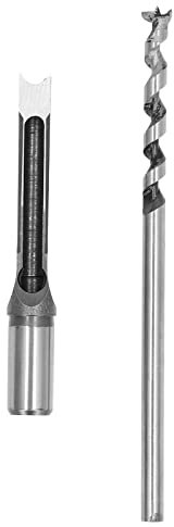 Broca Para Escoplear Con Orificio Cuadrado, Broca Para Escoplear Con Orificio Cuadrado, Cincel Para Escoplear Ajustable De Acero De Aleación, Herramienta Eléctrica Para Carpintería(12.7mm)