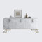 SweMa Kommode, Sideboard Monte-Prado mit dekorative Fräsungen und Soft-Close-Funktion (marmorweiß)