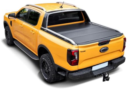 Copertura per vano carico in alluminio, 3 pezzi, pieghevole, adatto per Ford Ranger Wildtrak (2023) e Ranger Raptor (2023)