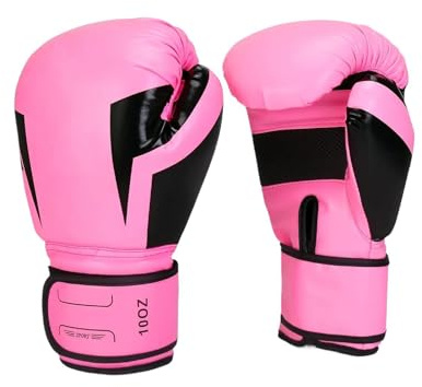 Guanti da boxe per uomini e donne, guanti protettivi in PU traspiranti ad assorbimento degli urti, guanti da boxe per allenamento sparring, per kickboxing, MMA e allenamento, arti marziali, sport