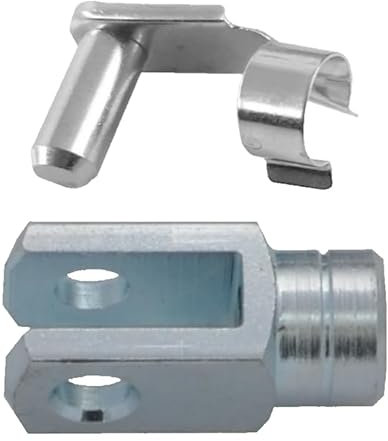 50 pièces - Tête de fourche - Joint de fourche 8x16 DIN71752 - Filetage à gauche M8 + goupille élastique pliante