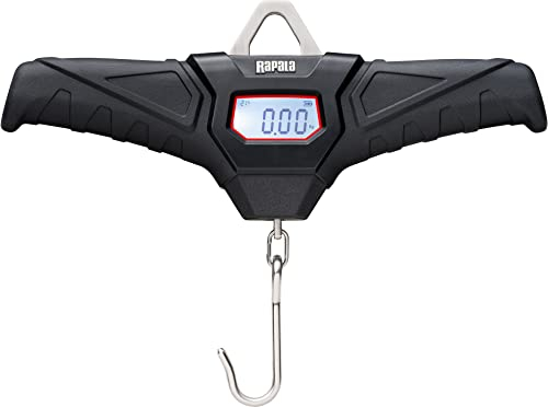 Rapala, rot-Schwarze Digitalwaage, Magnum Digitalwaage RCDDS50, präzise und zuverlässige Angelausrüstung, ideal für Angler, 50 kg Tragkraft, übersichtliches LCD-Display