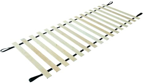 EVERGREENWEB Sommier à Lattes en Bois 90x190 1 Personne – 16 Lattes avec Cadre Flexible – sans Cadre – Base à Lattes Matelas Bouleau Enroulable, Pratique pour Tous Les Lits et Matelas
