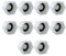 HLIWS 10 Stück 1/2-inch BSP Verschlusskappe Innengewinde und Unterlegscheibe,zum Abdichten von Verbindungen und Rohrenden(Innengewinde)
