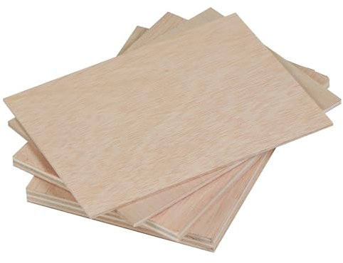 Genérico: Tableros de madera contrachapada cortados con láser a medida en cualquier tamaño y disponible en 3mm, 4mm y 5mm (3mm, 42 x 29,7 (pack 3 piezas))