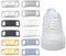 ZORVUJI 6 Paia Fibbie per Lacci in Metallo, Accessori Scarpe Elastiche, Charms per Sneaker Fai-da-te, Tag in Metallo per AF1, Scarpe da Trekking e Sport