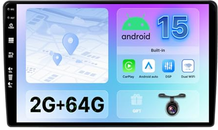 BXLIYER 10.1 Pouce Autoradio pour Ford Transit 350 (2002-2021) GPS Radio - sans Fil Carplay Android Auto - Android 14 - Caméra arrière - 2 Din - Dab Volant WLAN Bluetooth DSP 4G