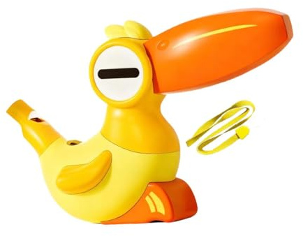 Ysyqkn Fischietto a Forma di Uccellino Acquatico, Fischietto Musicale per Bambini, Robusto in PP, Favorisce L'apprendimento Linguistico, Adatto per Labor, Orangina