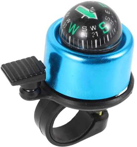 FRCOLOR Campanello per Bicicletta Bussola in Lega di Alluminio Piccolo Campanello per Mountain Bike e Bici da Viaggio Accessorio Rumorista per Bici Adatto per Adulti