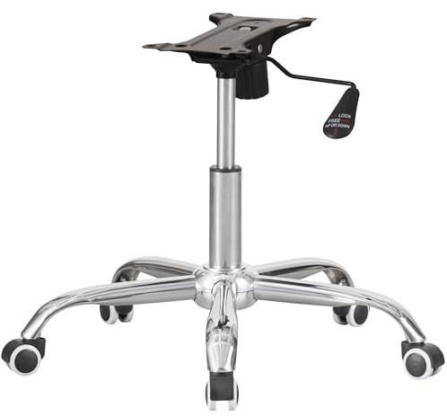 Charles Jacobs Chrome Chair Refurbishment Kit - Star Base, Castors, Chrome Gas Lift and 25.5cm Mechanism