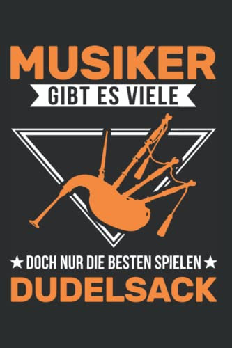 Dudelsack Notizbuch: Dudelsack Dudelsackspieler / 6x9 Zoll / 120 linierte Seiten