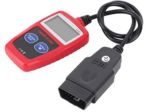 Escáner de Diagnóstico de Motor de Coche, Detector de Fallos OBD2, Pantalla LCD Retroiluminada para Herramienta de Automóvil MS309