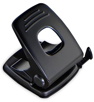 G4GADGET 2 Hole Punch, 20 Sheets Capacity, Durable Metal Paper Puncher with Precision Guide, Compact and Portable Design for Home, Office, and School