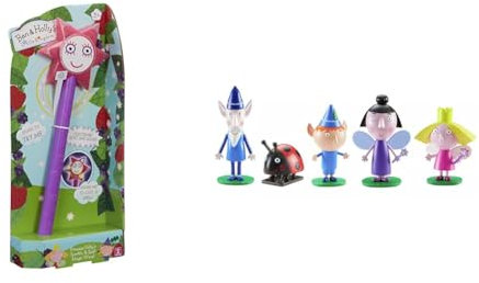 Ben & Holly Sparkle & Spell Wand with sounds & speech, little kingdom, interactive toy & Collectable 5 Figure Pack, Ben and Holly's little kingdom, wise old elf