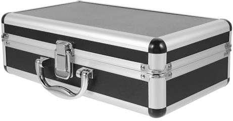 iplusmile Maletín para Micrófono Profesional Interior Acolchado y Diseño Ajustable, Estuche para Micrófono Inalámbrico y Accesorios, Adecuado para Transporte en Giras y Eventos