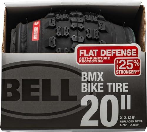 Bell Flat Defense BMX Bike Tire, 20 x 1.75-2.25, Black