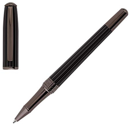 Hugo Boss Essential Glare Füllfederhalter Nadelstreifen, Länge: 14,3 cm, HSI0585D