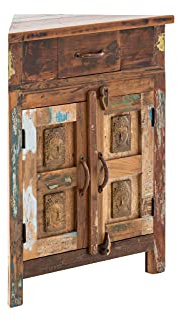 Woodkings® Eckunterschrank Sumana massiv Holz schmal Badmöbel Badezimmer klein Badezimmerschrank Badschrank Bad Unterschrank Massivholz