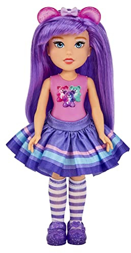 MGA Dream Bella Petite Princesse - AUBREY - Poupée parfumée de 14 cm, avec 1 étiquette à gratter & à sentir, de longs cheveux violets, 1 bandeau en sucre & des accessoires de mode, 3 ans +