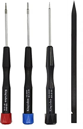 Precisions-pentalobe skruvmejselsats, 5 spets 5 stjärna 0,8 mm, 1,2 mm och 1,5 mm pentalobe skruvmejsel eller P2 P5 P6 eller Ts1 Ts4 Ts5 för iPhone Macbook Pro Air reparationsverktygssats