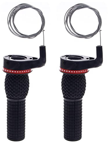 Hilai Bike Shift Levers, Aluminum Alloy & Plastic, Cable, Solid Pattern, Gear Shifter, Bike Lever, 1 Pair