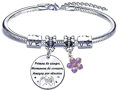 POIUYTRE Pulsera para Mejor Amiga, Regalo Original de Cumpleaños, Navidad o Graduación (8)