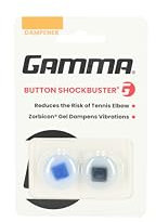 Gamma Shockbuster® Button Tennis Dampener, Easy Installation, 2 Per Pack, Blue/Black