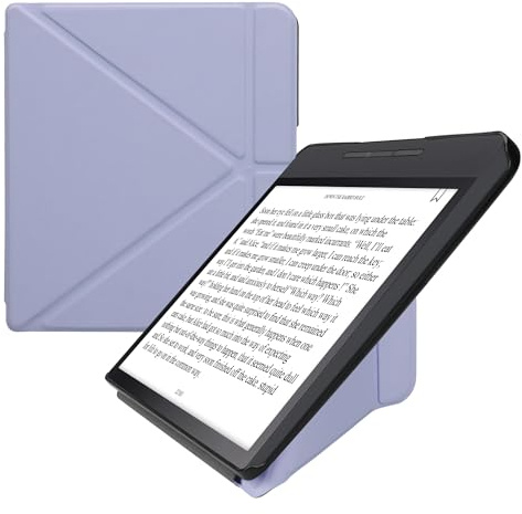 kwmobile Origami Case Compatible with Kobo Forma Case - Slim PU Leather Cover with Stand - Lavender