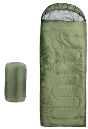 Sac de couchage d'hiver pour adulte – Plage de température confortable inférieure à zéro – Sac de couchage de camping – Rembourrage épais en tissu imperméable adapté pour la randonnée en plein air