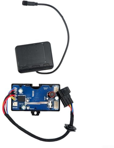 Placa controladora de calentador de aire diésel de 12 V 24 V con interruptor de monitor LCD para calentador de estacionamiento, velocidad ajustable del ventilador y control de encendido y apagado
