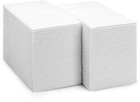 UKEENOR Disposable Hand Towels Decorative Bathroom Paper Napkins,Linen-Feel Guest Towels for Kitchen,Parties, Weddings, Anniversary, Dinners or Events 16.9 X 11.8 Inch Pack of 100
