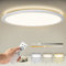Plafoniera Led Dimmerabile Con Telecomando, Pannello Lampada Da Soffitto Rotonda 24W 2400LM IP44 2.5cm Ultra Sottile, 30x30cm Bianco Per Camera Da Letto/Bagno/Camera Dei Bambini/Soggiorno/Cucina