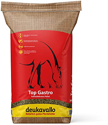 deukavallo Top Gastro 20 kg | Pferdefutter | Spezialfutter für Magen- und stoffwechselempfindliche Pferde | Ergänzungsfutter für Pferde…