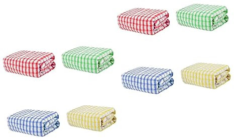 NIYANGLE 8 Piezas Paño De Cocina Trapos De Algodón Depurador De Baño Trapo para Fregar Platos Paños para Lavar Platos Pequeños Paños De Cocina Trapo De Cocina Forma De Plato Toallitas