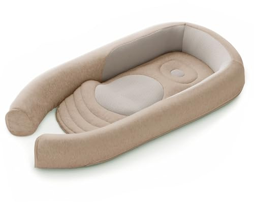 Inglesina - Riduttore lettino AZ99QOQUB Welcome POD Baby Nest Quiet Beig, Multicolore (8029448086997)