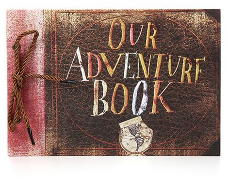 Laroal Il nostro Libro di Avventure Film Fai da Te Album fotografici Album Fotografico retrò Scrapbook per Anniversario Matrimonio Viaggi