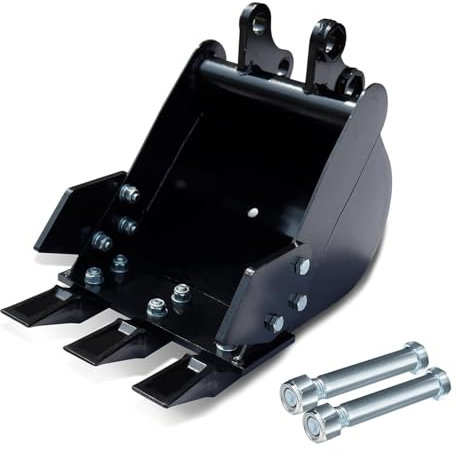 Godet pour Mini-Pelle 300 Mm, Seaux de Tranchées 12 Pouces, Seau à Creuser pour 1 à 1,8 Tonnes Mini-pièces D'excavatrices, Rétrocaveuse et Excavatrice Hydraulique