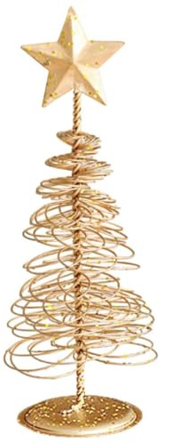 Event & Party Christmas Tree Mini Ornaments Bottle Brush Frost Desktop Trees for Festive Celebrations (A, 16x6x6cm)